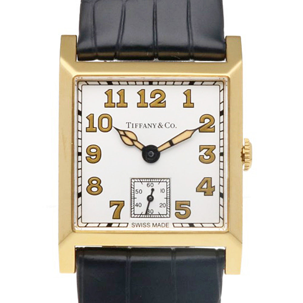 TIFFANY & CO. Tiffany Square Watch 18 Gold K18 Yellow Gold WR5ATM