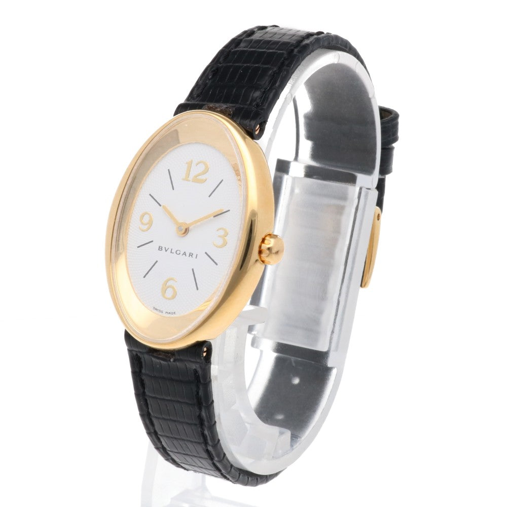 BVLGARI Bulgari Oval Watch 18 Gold K18 Yellow Gold OV32G Quartz