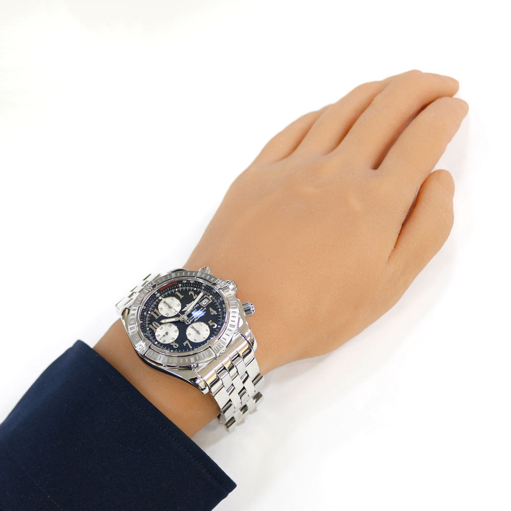 BREITLING ブライトリング クロノマット エボリューション 腕時計 ステンレススチール A13356 自動巻き メンズ 1年保証 中 –  【公式】リサイクルキング オンラインショップ