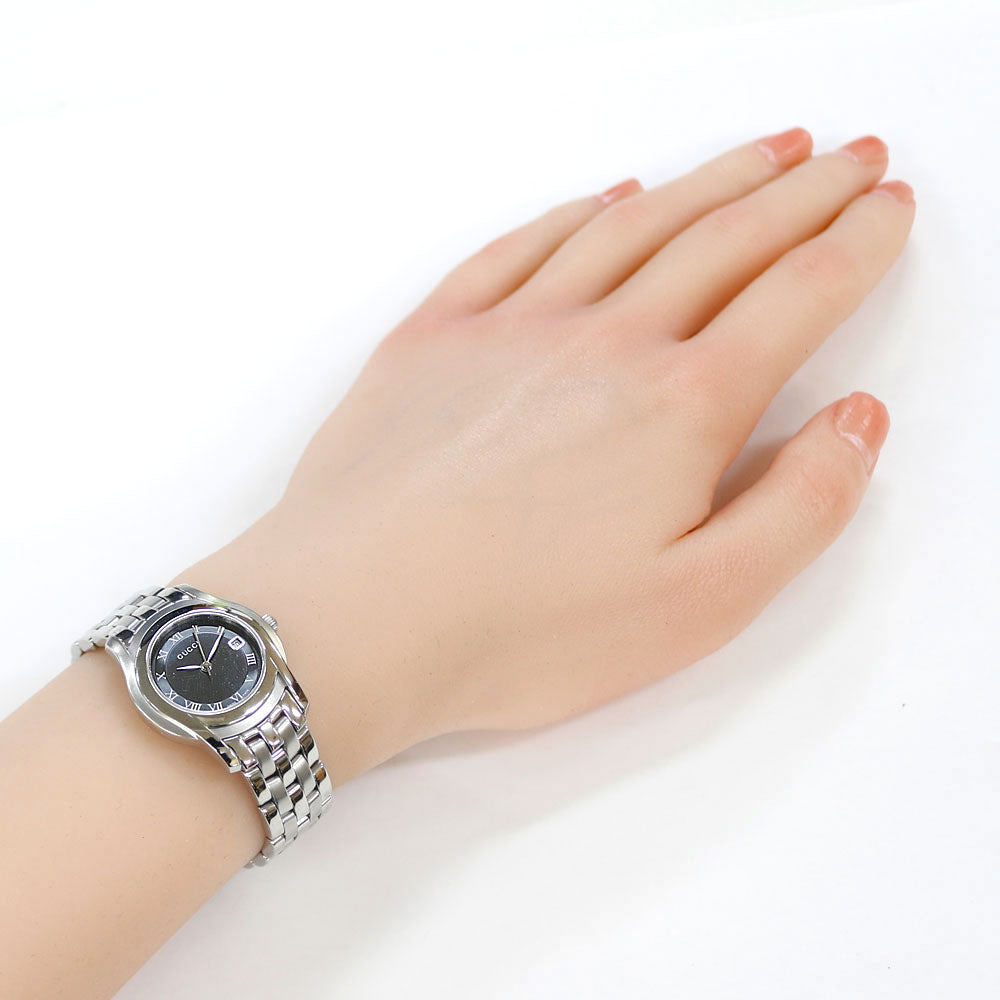 GUCCI G-Class Watch Stainless Steel 5500L Quartz Ladies 1 Year