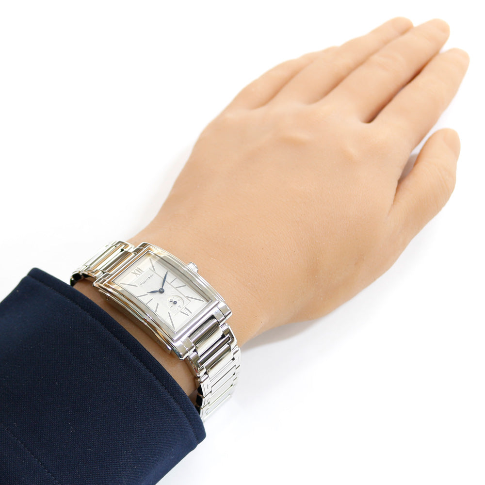 TIFFANY & Co. Tiffany Grand Rectangular Watch Stainless Steel