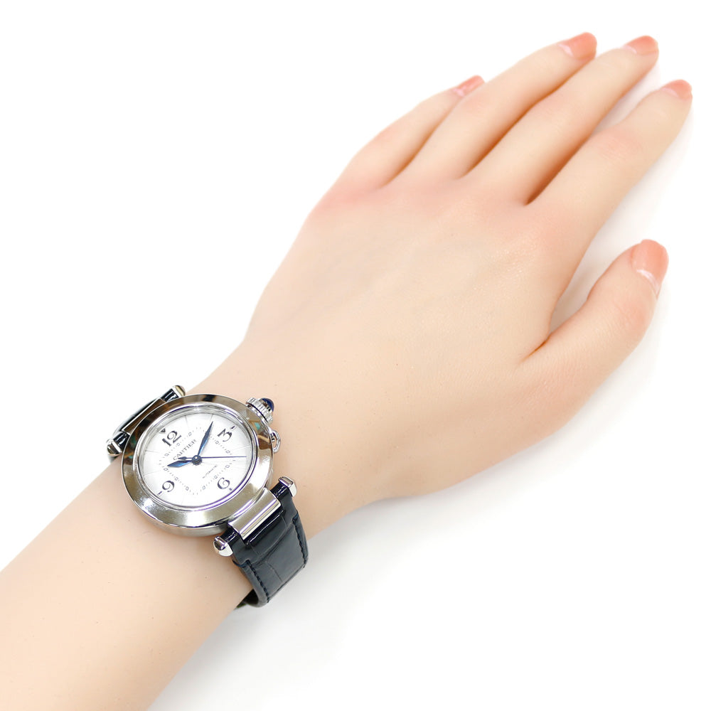 CARTIER カルティエ パシャ 腕時計 ステンレススチール 4327 WSPA0012 自動巻き レディース 1年保証 中古