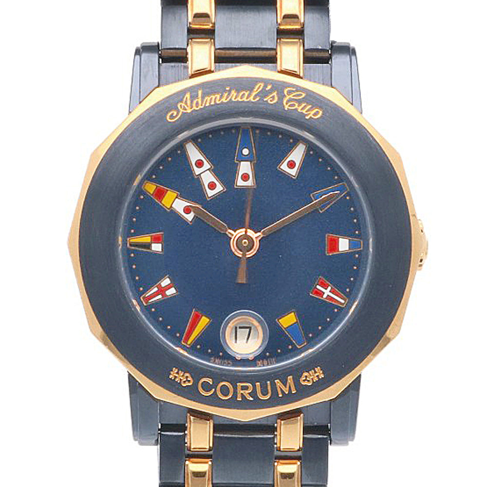 CORUM コルム アドミラルズカップ 腕時計 ステンレススチール 39.130.34 V585 クオーツ レディース 1年保証 中古