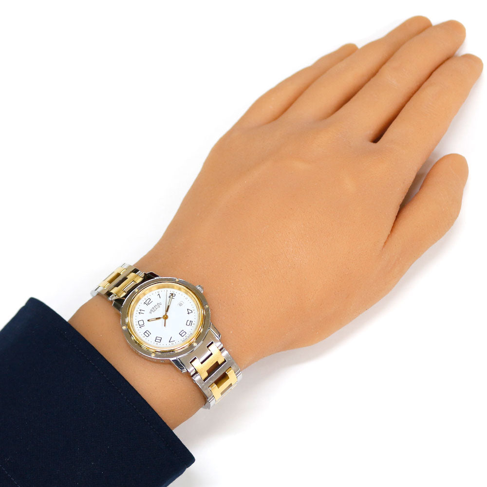 HERMES エルメス クリッパー 腕時計 ステンレススチール CL3.440