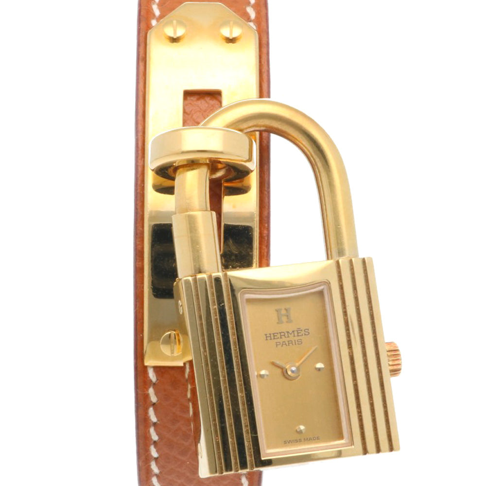 HERMES エルメス ケリーウォッチ 腕時計 GP レディース 1年保証 中古