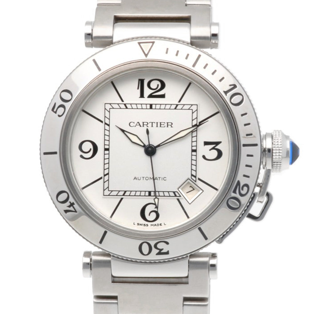 【fazer6】美品！CARTIER パシャシータイマー CARTIER カルティエ パシャ シータイマー 腕時計 ステンレス