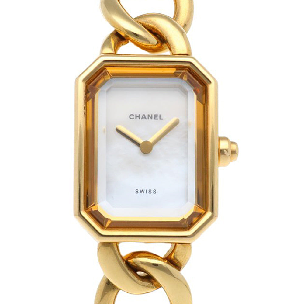 CHANEL シャネル プルミエール L 腕時計 18金 K18イエローゴールド