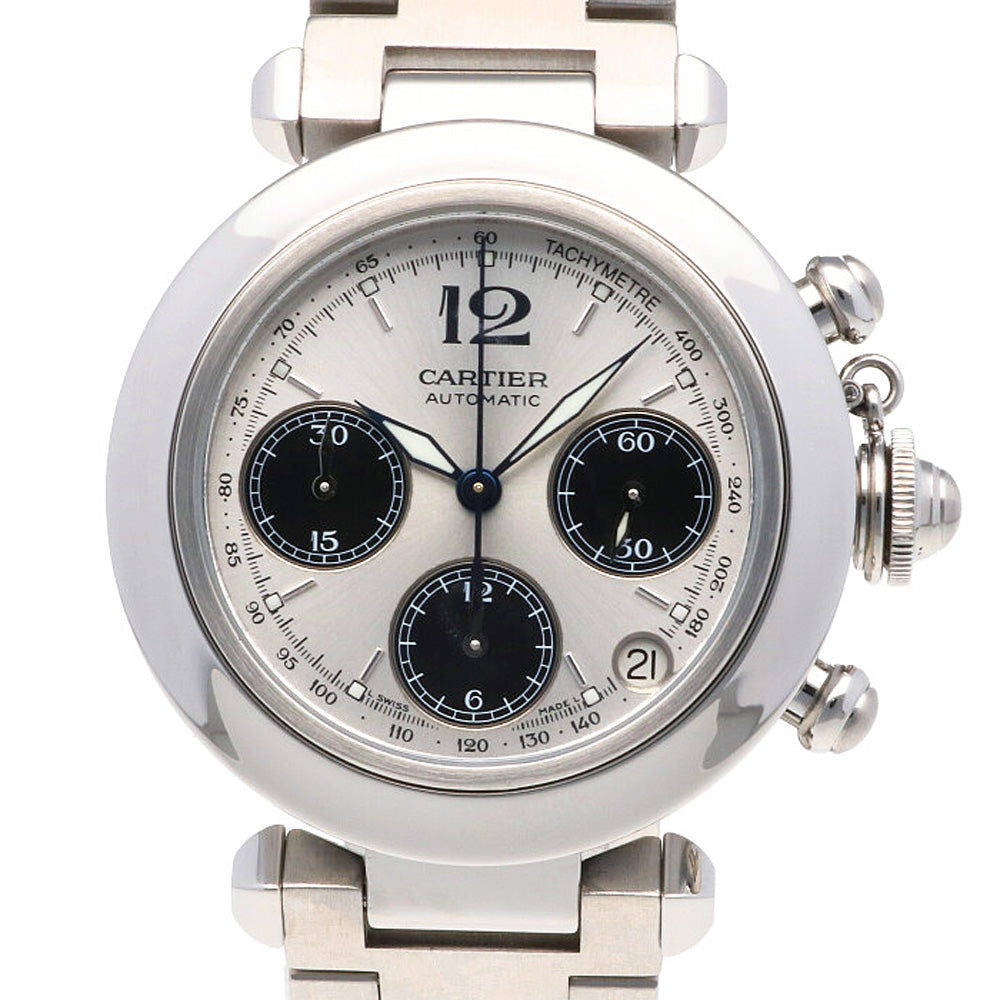 〇純正 Cartier パシャC 2駒 18mm カルティエ FZ8682 CARTIER カルティエ パシャC クロノグラフ 腕時計 ステンレススチール