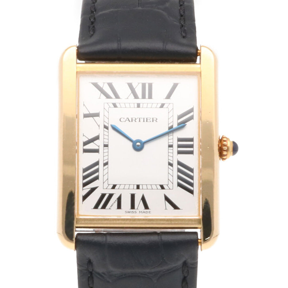 CARTIER カルティエ タンクソロ LM 腕時計 18金 K18イエローゴールド