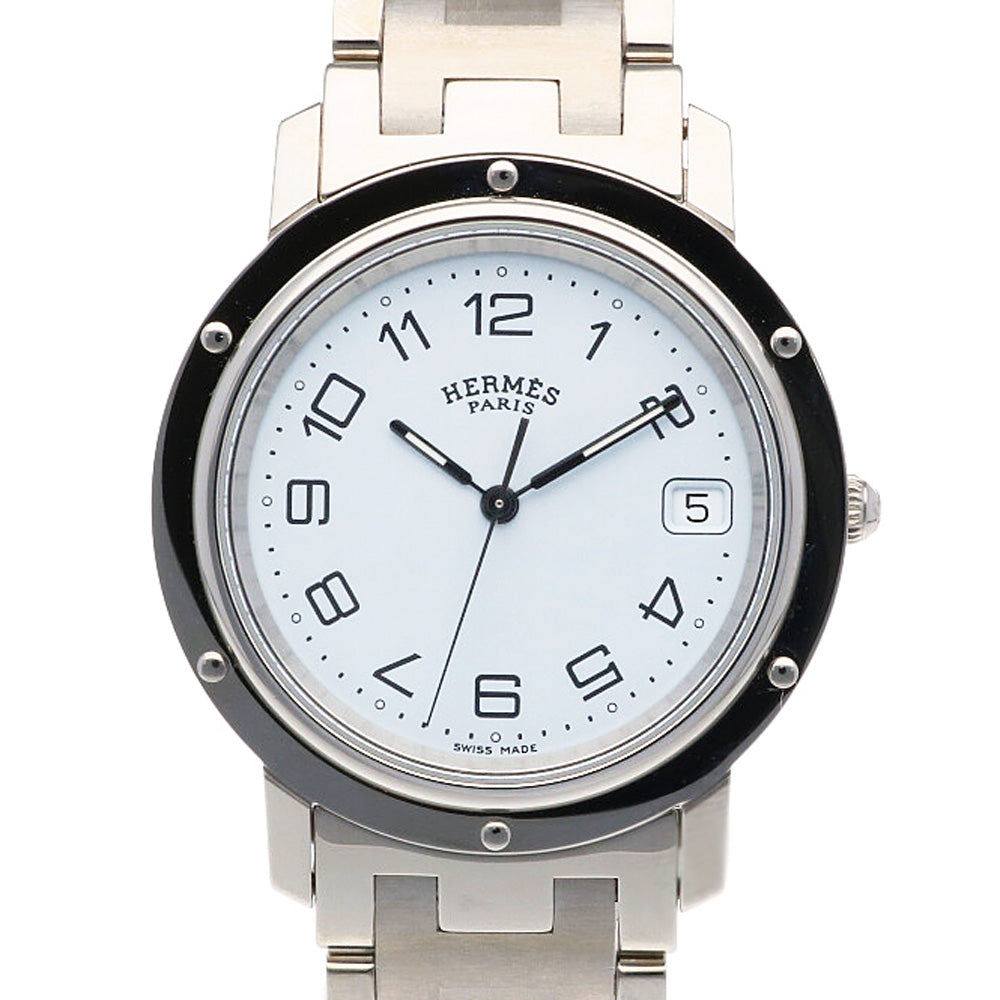 HERMES エルメス クリッパー 腕時計 ステンレススチール CL6.710