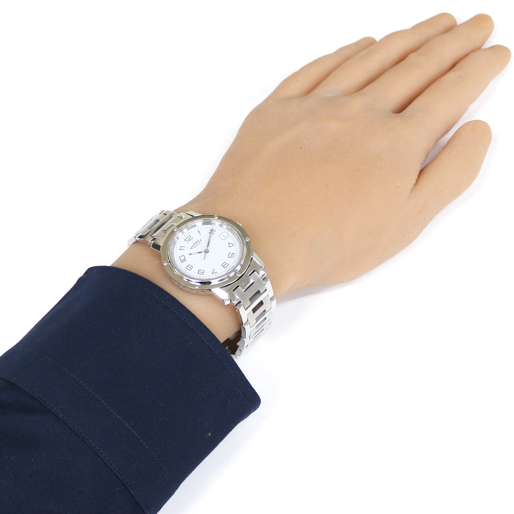 HERMES エルメス クリッパー 腕時計 ステンレススチール CL6.710