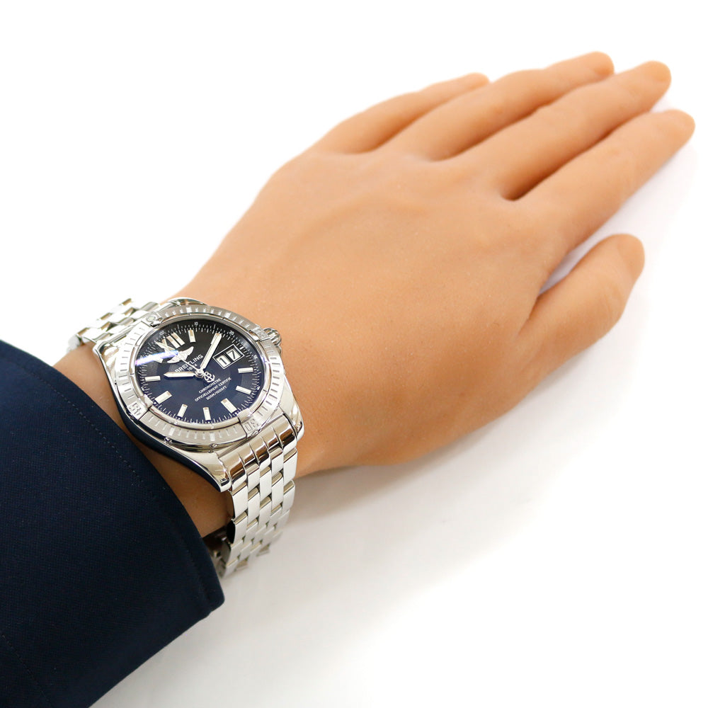 BREITLING Galactic 41 Cockpit Watch Stainless Steel A49350 Men's