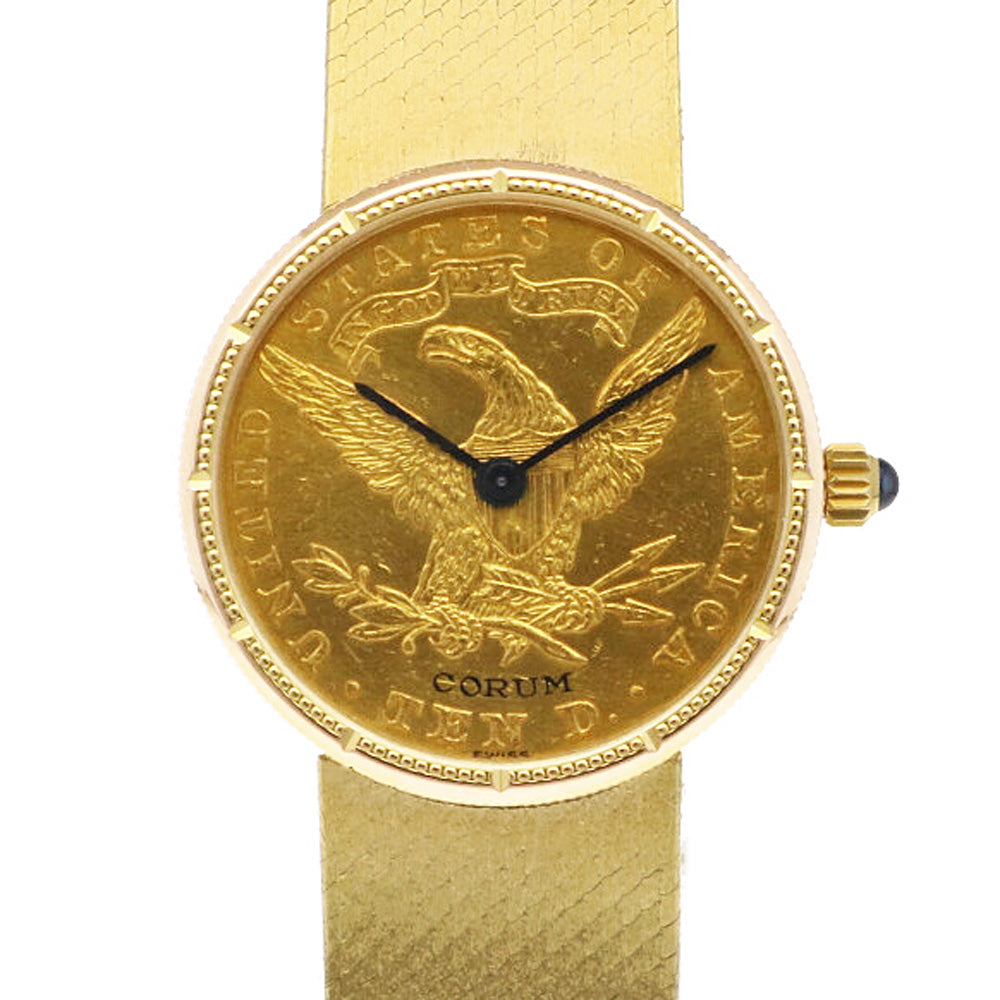 コルム CORUM 腕時計 時計 18金 K18イエローゴールド レディース 中古