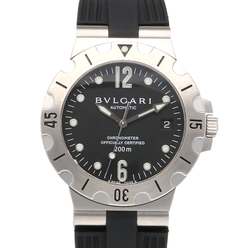ブルガリ ディアゴノ スクーバ 腕時計 ステンレススチール SD38S 自動 