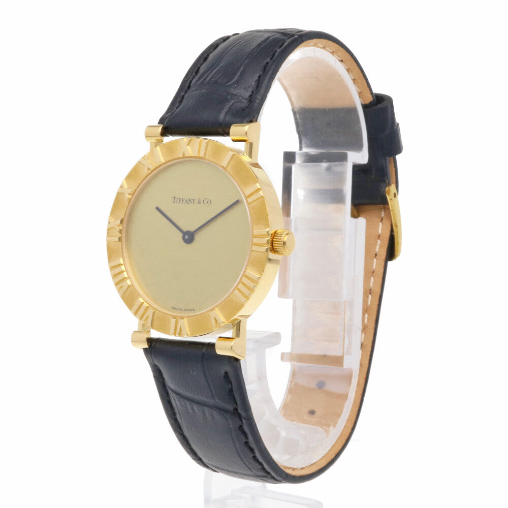TIFFANY&Co. ティファニー アトラス 腕時計 18金 K18イエローゴールド 