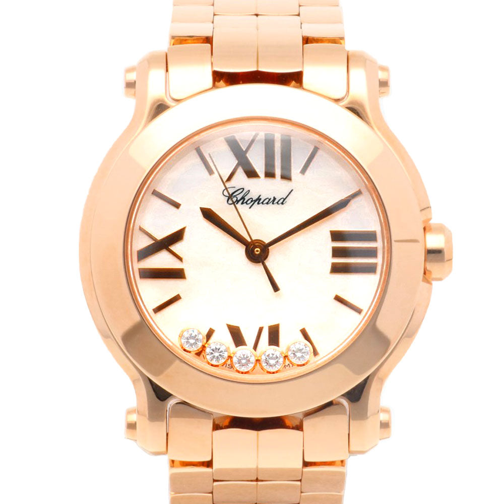 Chopard ショパール ハッピースポーツ 腕時計 18金 K18ピンクゴールド