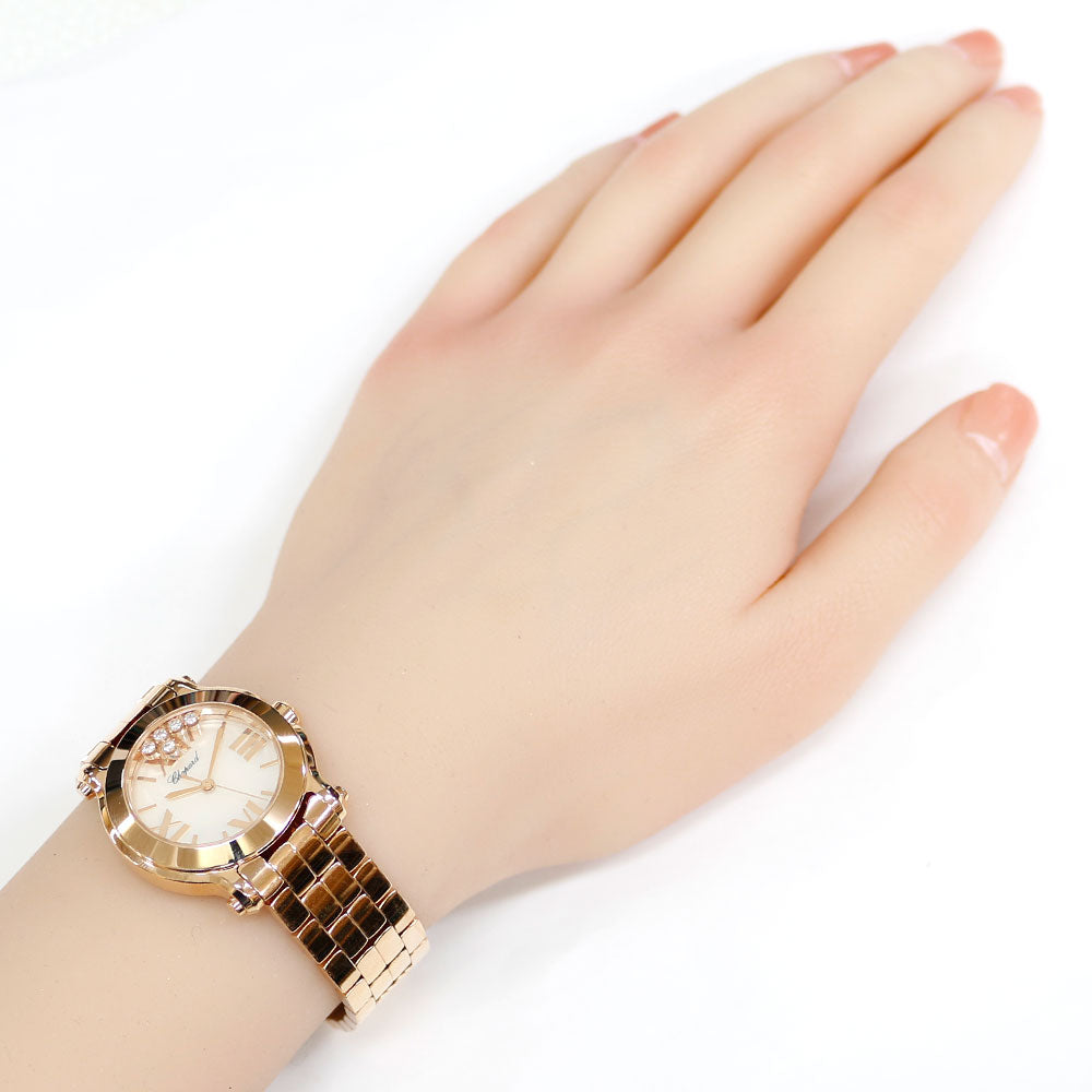 Chopard ショパール ハッピースポーツ 腕時計 18金 K18ピンクゴールド