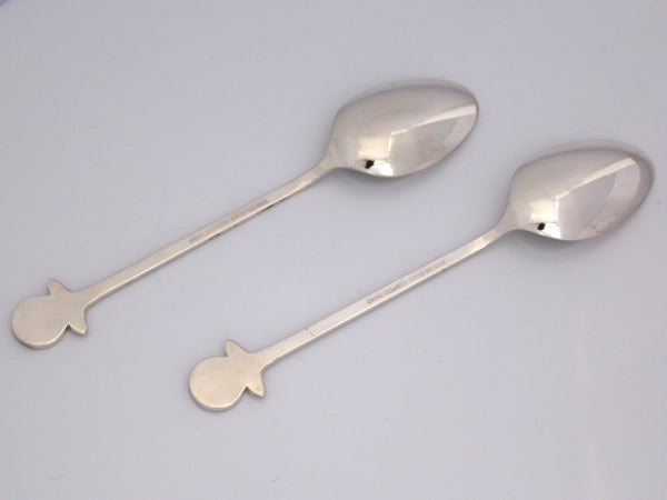 Free Shipping Used Sterling Silver Silver Spoon Set of 2 Miyamoto