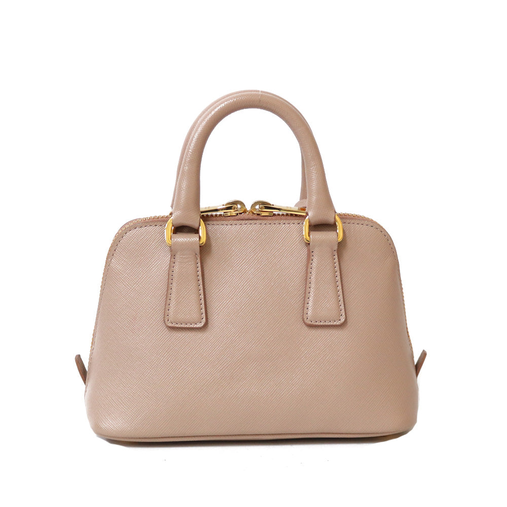 【新品】PRADA ショルダーバッグ　レディース　ベージュ 中古】 プラダ PRADA ショルダーバッグ ハンドバッグ レザー