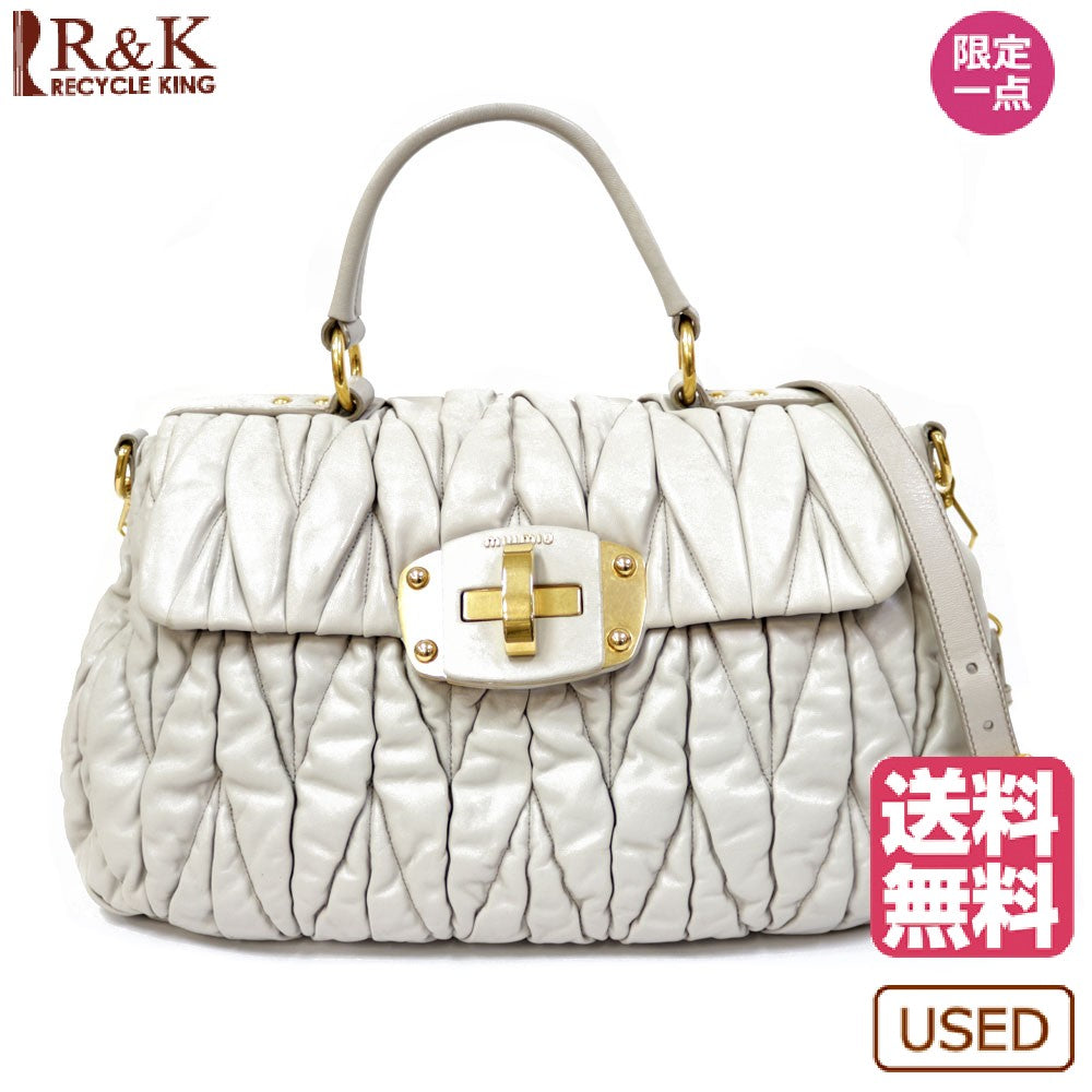 中古】 ミュウミュウ MIUMIU ショルダーバッグ ハンドバッグ 2way