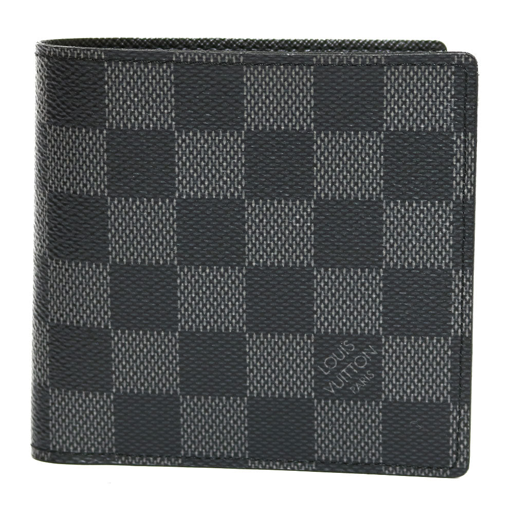 中古】 ルイ・ヴィトン LOUIS VUITTON 二つ折り財布 イニシャルH.F