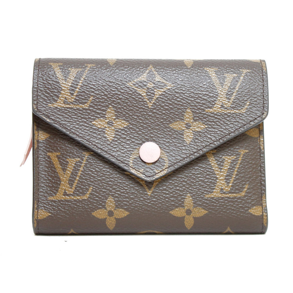 中古】 ルイ・ヴィトン LOUIS VUITTON 三つ折り財布 LV イニシャルL