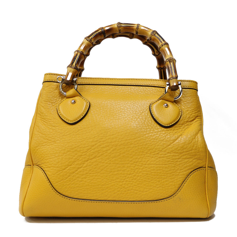 GUCCI グッチ ショルダーバッグ レザー イエロー レディース 中古 GUCCI グッチ ショルダーバッグ レザー イエロー レディース 中古