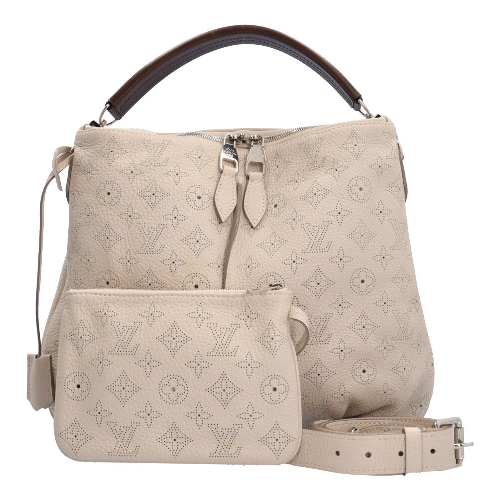 【限定価格】LOUIS VUITTON ルイヴィトン ショルダーバッグ モノグラムマヒナ セレネPM ベージュ かばん 鞄 M94275    ベージュ系 シルバー金具 レディース 定番【品】