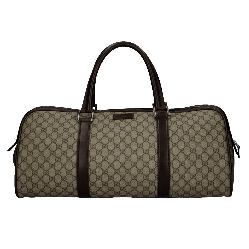 グッチ GUCCI GGスプリーム ボストンバッグ GGスプリームキャンバス ベージュ ユニセックス 中古