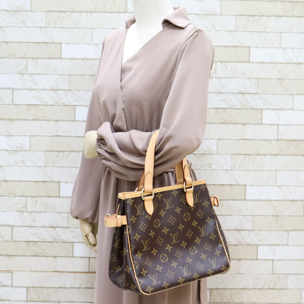 LOUIS VUITTON ルイヴィトン モノグラム バティニョール トートバッグ M51156 ブラウン by