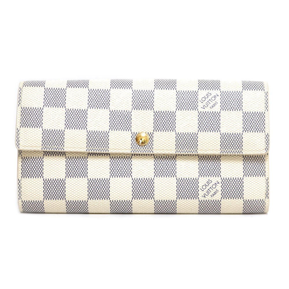 中古】 ルイ・ヴィトン LOUIS VUITTON 長財布 ダミエアズール