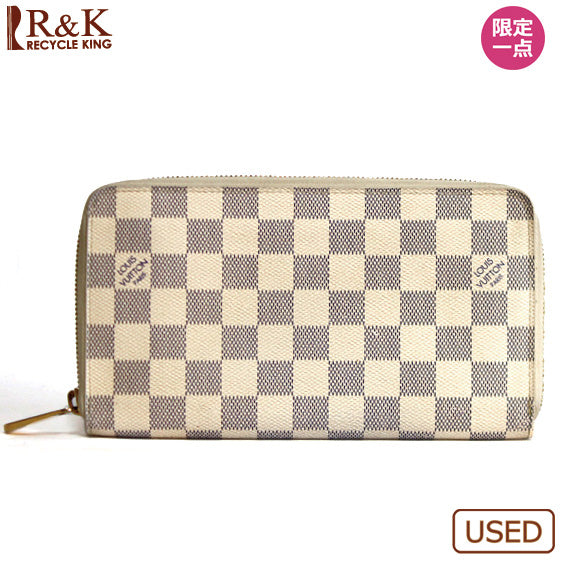 中古】 ルイ・ヴィトン LOUIS VUITTON 長財布 アズール ジッピー