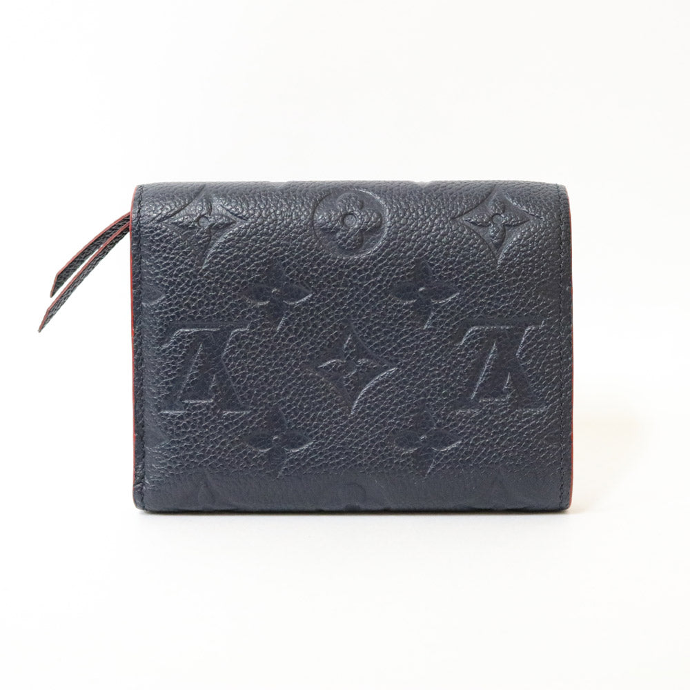 ルイヴィトン 三つ折財布 モノグラムアンプラント レッド 品 (74033)