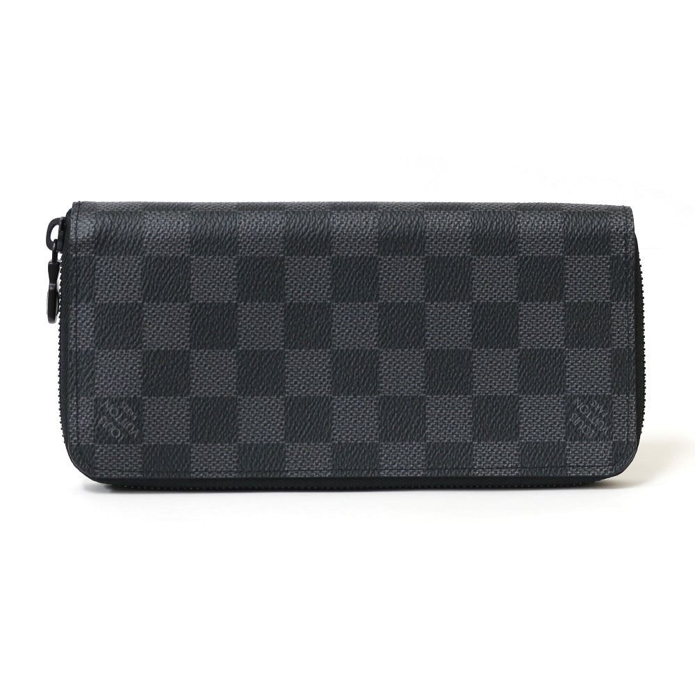 Used] Louis Vuitton LOUIS VUITTON Long Wallet Round Zipper Damier
