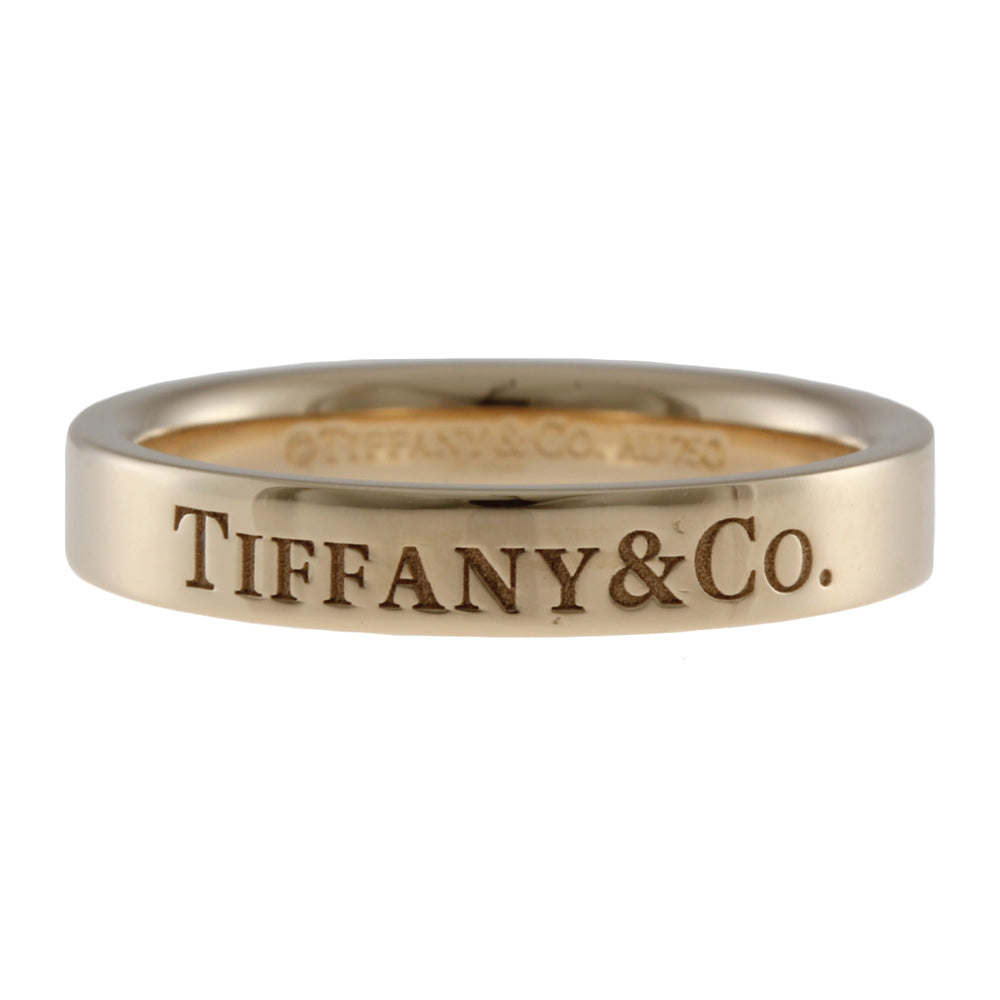ティファニー TIFFANY&Co. フラットバンド リング・指輪 6.5号 18金 K18ピンクゴールド レディース 中古