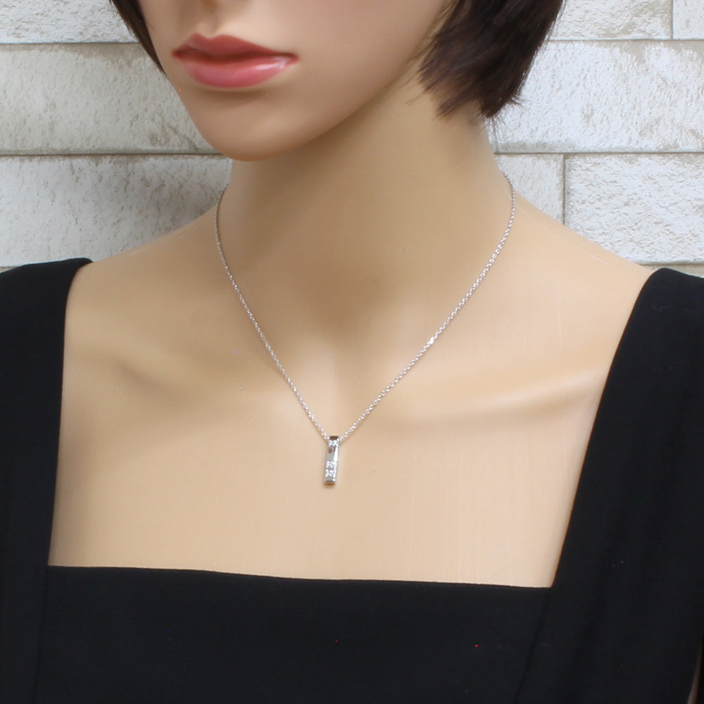 タサキ TASAKI ネックレス 18金 K18ホワイトゴールド ダイヤモンド0.10 ...