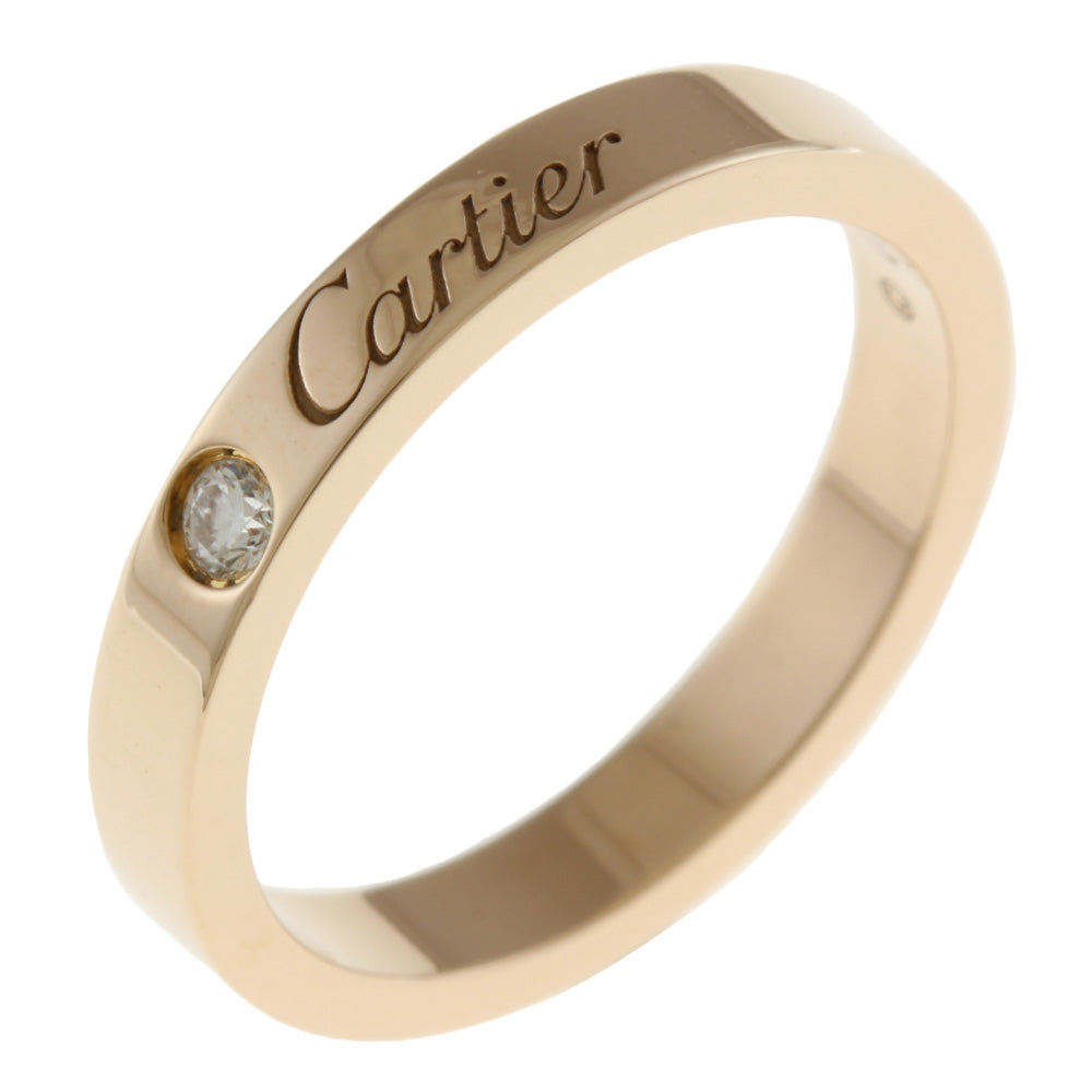 CARTIER カルティエ エングレーブド リング 指輪 10号 18金 K18ピンク