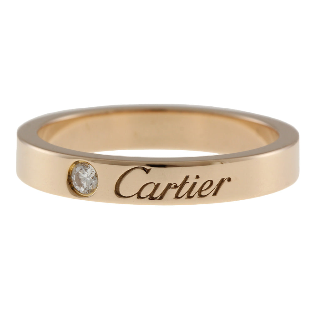 CARTIER カルティエ エングレーブド リング 指輪 10号 18金 K18ピンク