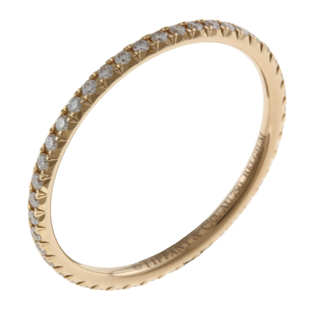 TIFFANY&Co. ティファニー メトロ リング 指輪 12.5号 18金 K18ピンクゴールド ダイヤモンド レディース 中古