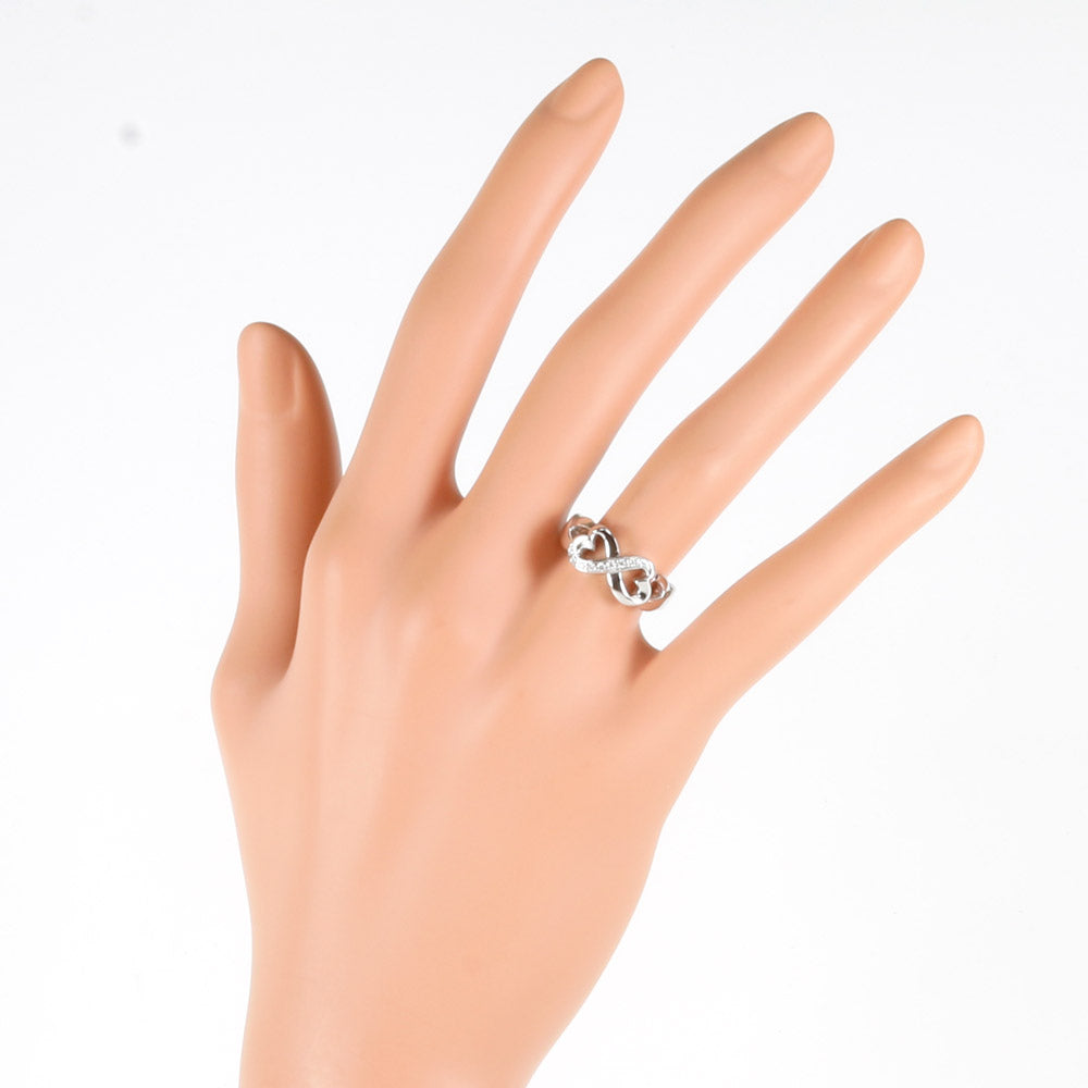 中古】 ティファニー TIFFANY&Co. K18WG リング 指輪 ダイヤモンド：9