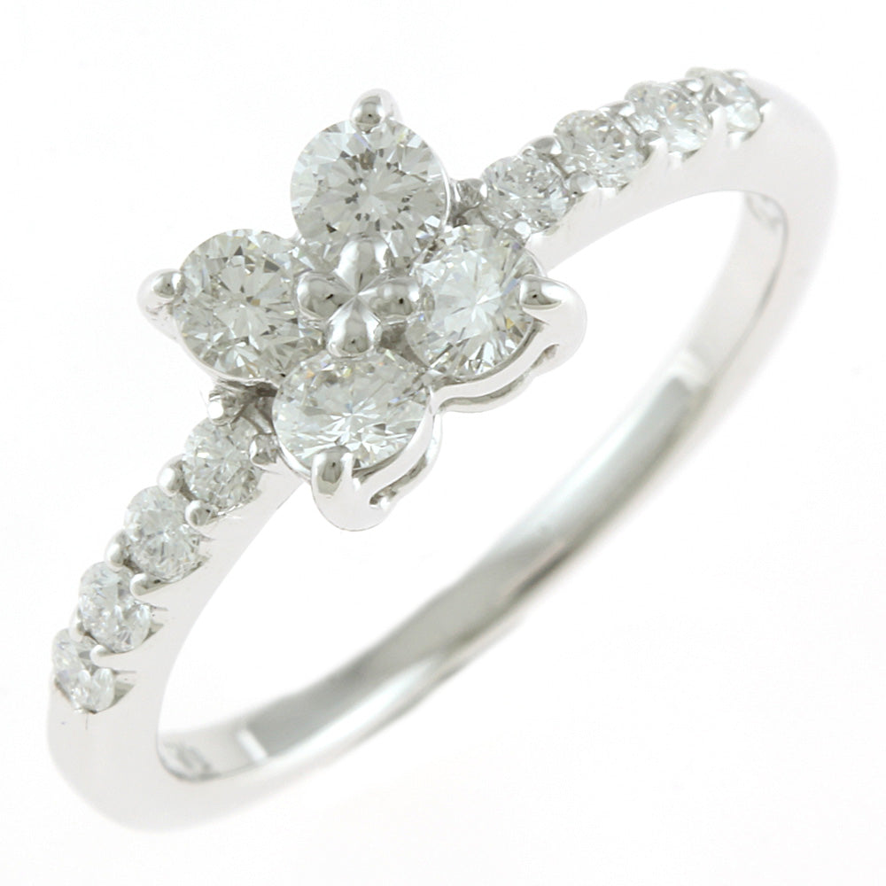 TASAKI K18WGフラワーダイヤモンドリング（元値18万円）リング(指輪)