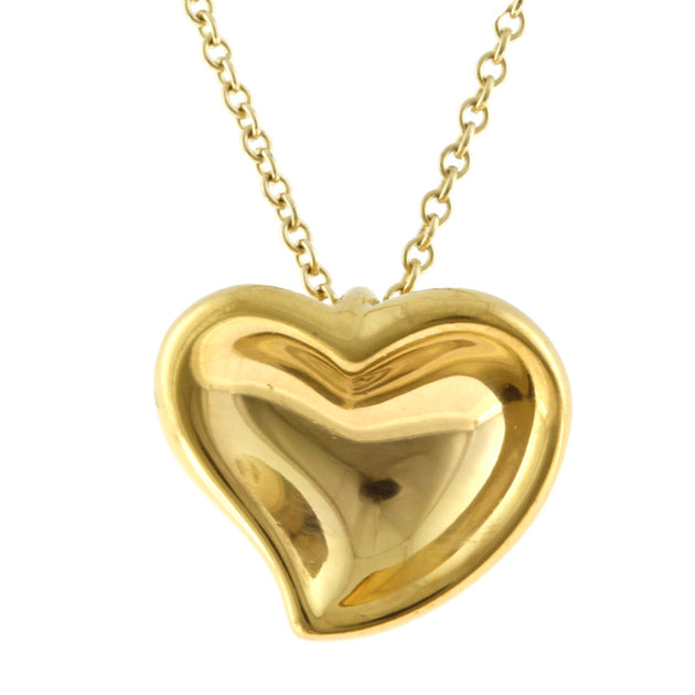 ティファニー K14 ロードクロサイト ハート チェーン ネックレス