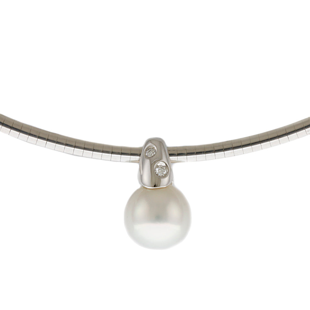 ミキモト MIKIMOTO ネックレス 18金 K18ホワイトゴールド パール