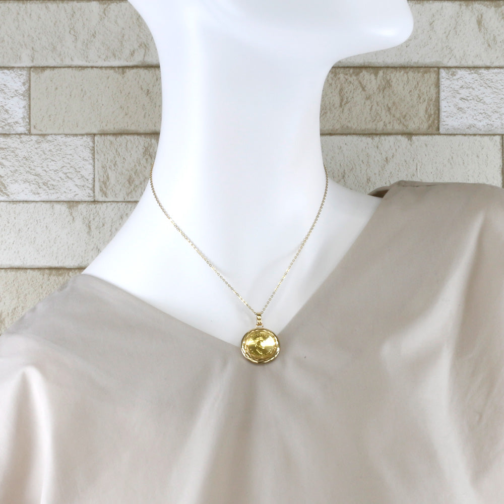 中古】 K24 K18 コインペンダント カナダ メイプルリーフ 5ドル