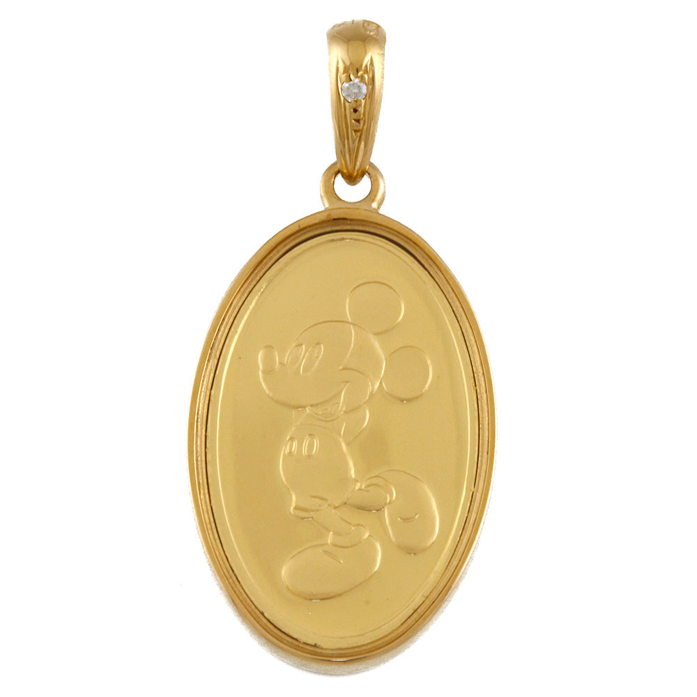 Disney Mickey 24金コインペンダントトップ | kinderpartys.at