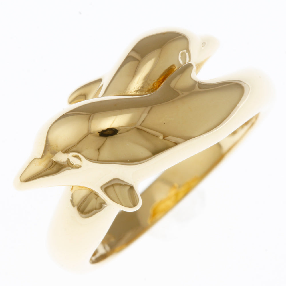 18kイエローゴールド　ドルフィンリング 2.35g　12号程 18kイエローゴールド ドルフィンリング 2.35g 12号程 【楽天市場】K18