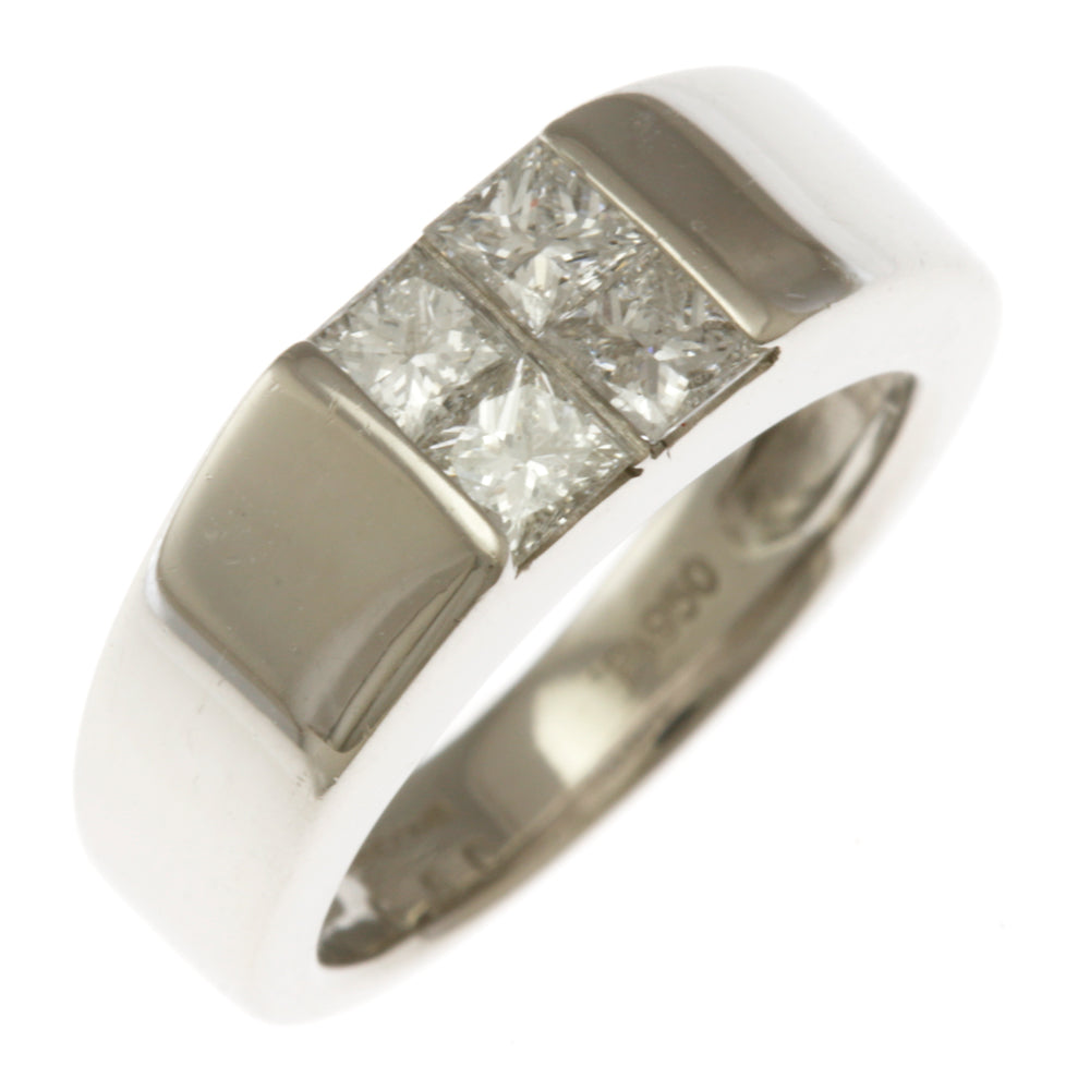 ピンキーリング 指輪 4.5号 Pt950プラチナ ダイヤモンド 0.50ct ...