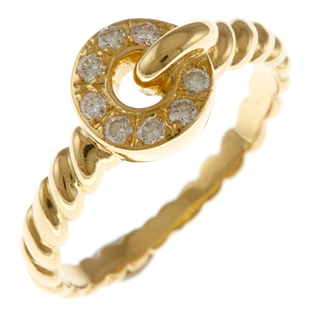 【中古】 ディオール Dior K18 リング 指輪 ダイヤモンド 12号 18金 K18ゴールド ゴールド レディース【BJ】【BIM】