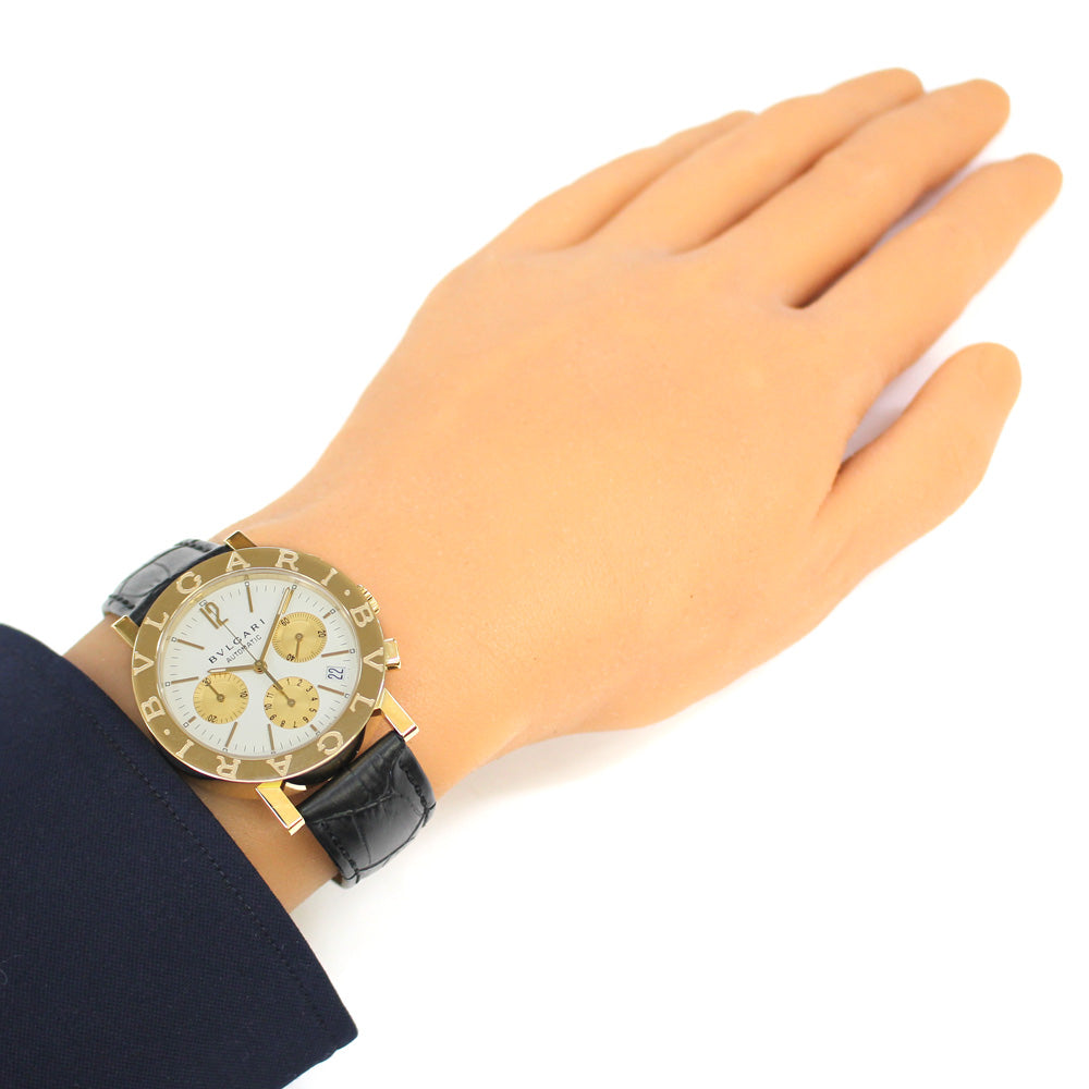 ブルガリ BVLGARI ブルガリブルガリ 腕時計 18金 K18イエローゴールド BB38GL メンズ 中古 【1年保証】