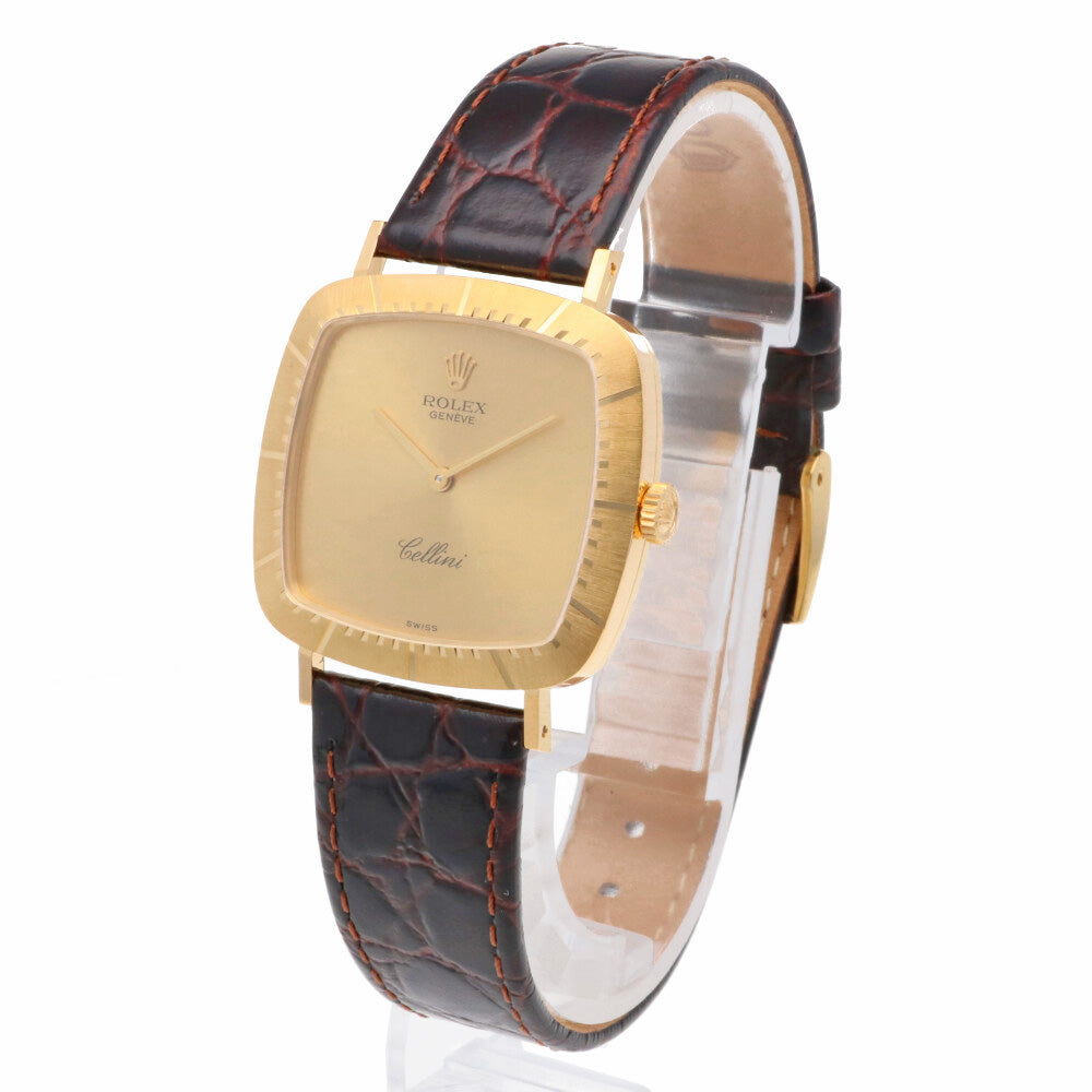 ロレックス チェリーニ 腕時計 18金 K18イエローゴールド 4084 手巻き レディース 1年保証 ROLEX 【中古】